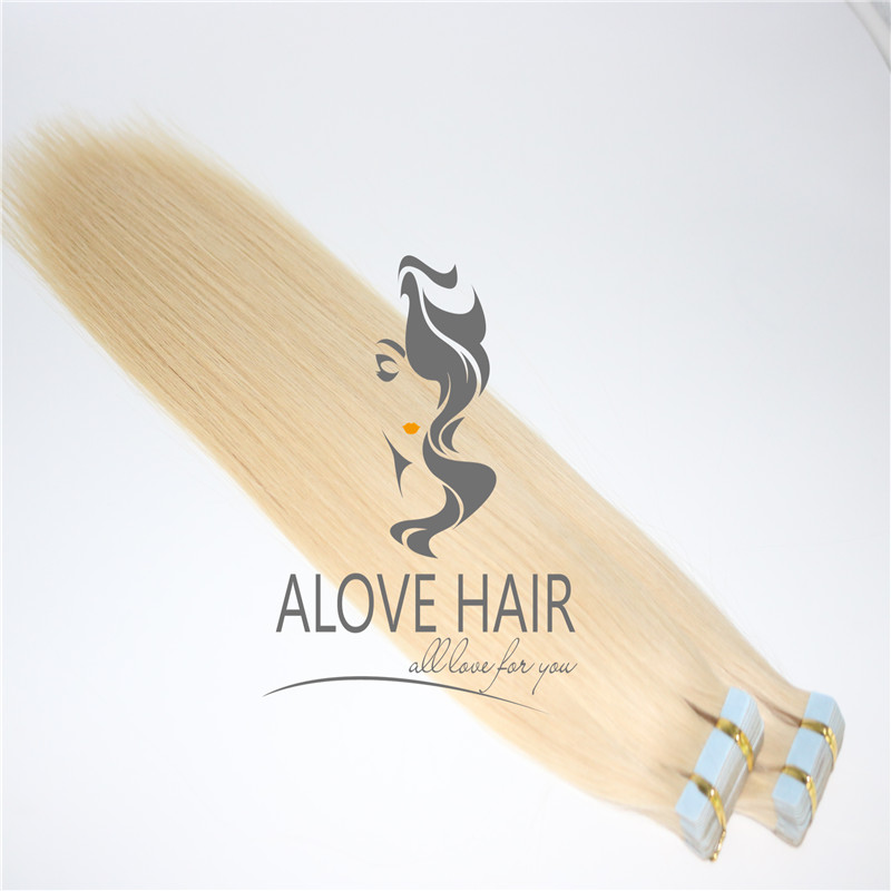 Wholesale great lengths blonde russian tape in  hair extensions